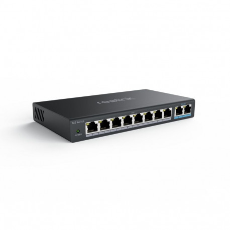 Networking Equipment - Reolink RLA-PS1 PoE Switch 8 Ports 120W Black