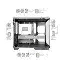 Computer Case - Mars Gaming MCMIRAGE Midi Tower Tempered Glass Black