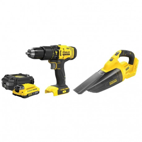 Power Tool Set - STANLEY SFMCK219D1 18V Drill/Driver & Vacuum Cleaner