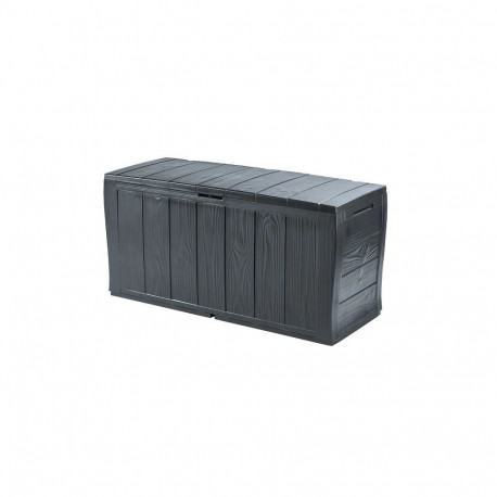 Garden Storage Box - KETER SHERWOOD 270L Weatherproof with Lid and Handles