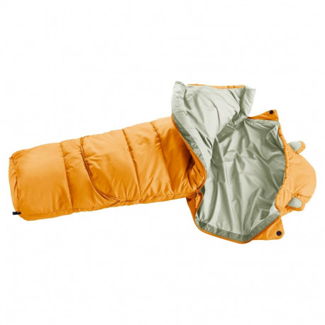 Children's Sleeping Bag - Deuter Little Star 95-130 cm, 729 g, with storage bag, amber/bone
