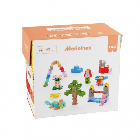 Construction Set - Marioinex Mini Waffle Building Blocks 300 Pieces Pastel