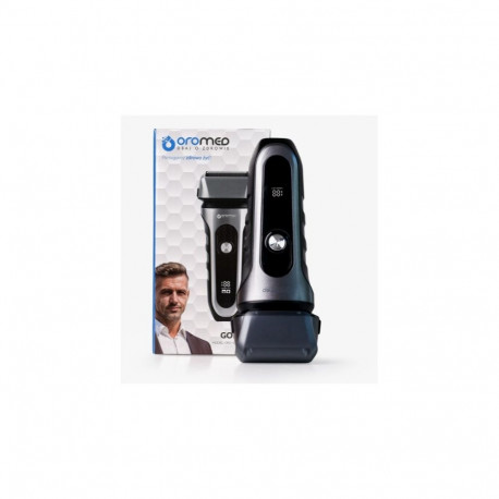 Electric Shaver - Oromed Oro-Shaver Waterproof IPX7 3 Blades LED Display Black, Silver