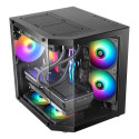 Computer Case - Mars Gaming MC-3TLITE Mini Tower Micro ATX Tempered Glass Black