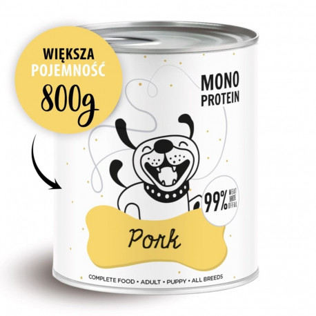 Dog Food - PAKA ZWIERZAKA Pepe Pork Wet Dog Food 800g Gluten-Free
