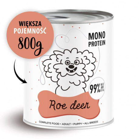Dog Food - PAKA ZWIERZAKA Pepe Roe Deer Wet Food 800g Grain-Free