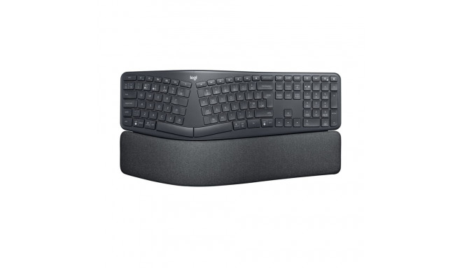 Keyboard - Logitech ERGO K860 Wireless Ergonomic Keyboard with Wrist Rest Black