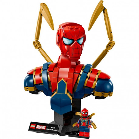 Collectible Figurine - LEGO MARVEL 76326 Iron Spider-Man Bust 379 Pieces