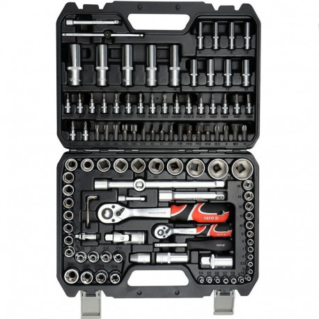 Tools & DIY - Yato YT-38791 Mechanics Tool Set 108 Pieces Black Case