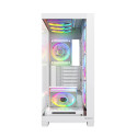 Computer Case - MODECOM VOLCANO STELLAR PLUS ARGB MIDI Tower ATX Micro-ITX White