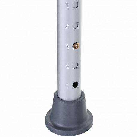 Shower Stool - ActionMed Rotating Adjustable Height Blue Silver White