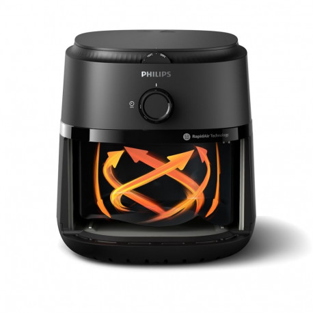 Home & Kitchen Appliance - Philips 1000 Series NA120/00 Hot Air Fryer 4.2L 1500W Black