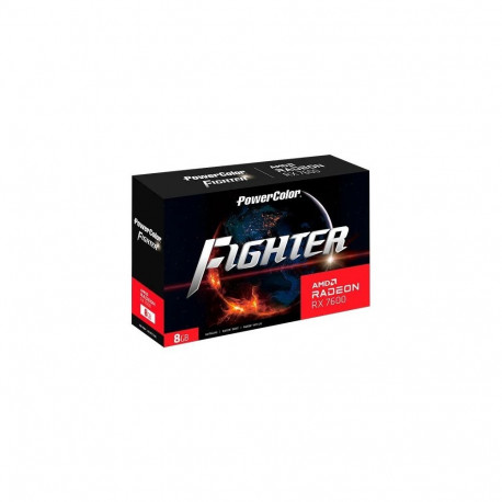 Graphics Card - PowerColor Fighter RX7600 8GB GDDR6 2655MHz HDMI 2.1 DP 2.1