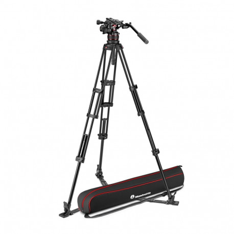 Camera Tripod - Manfrotto Twin Alu Kit With 612 Fluid Head