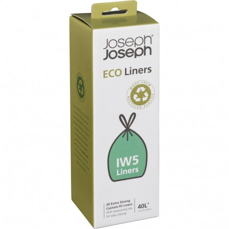 Joseph Joseph IW5 40L Grey Recycled Bin Liners