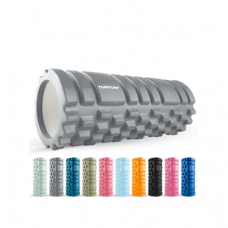 Massažirull TUNTURI Yoga Grid Foam Roller, 33cm, Grey