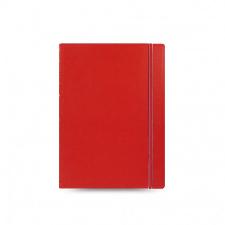 Kaustik Filofax A4 Classic Brights, red-punane, spiraalköide, jooneline