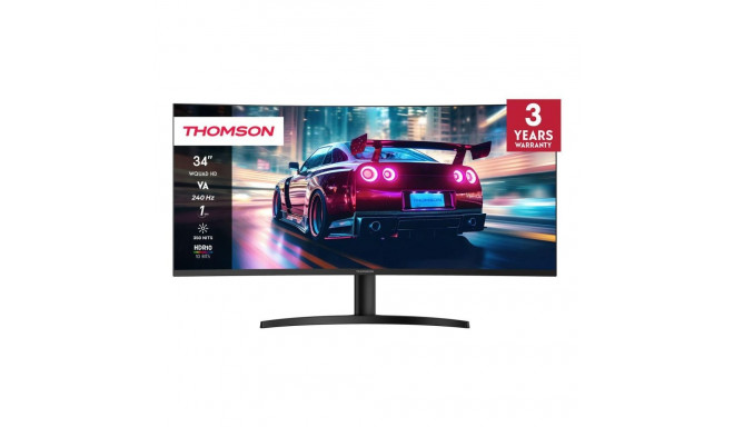 Thomson LCD Monitor||34 "|3440 x 1440 pixels|UltraWide Quad HD|LCD|Curved|M34QG7Y14C