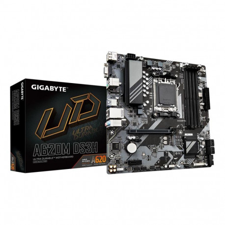 Gigabyte Mainboard||AMD A620|Socket AM5|micro ATX|RAM DDR5-SDRAM|4xSlots|1xPCI Express x1 slots|1xPC