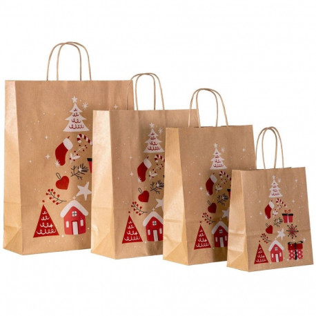 Paberkott TWIST jõulud 260x120x350mm, pruun