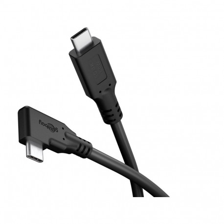 Goobay USB-C™ kaabel 90°, 1 m, must