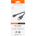 Vivanco cable USB - microUSB 1m