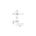 ALU. WINDOW HANDLE LOCKABLE WHITE