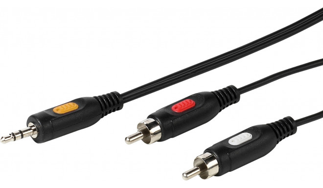 Vivanco cable 3.5mm - 2xRCA 2.5m