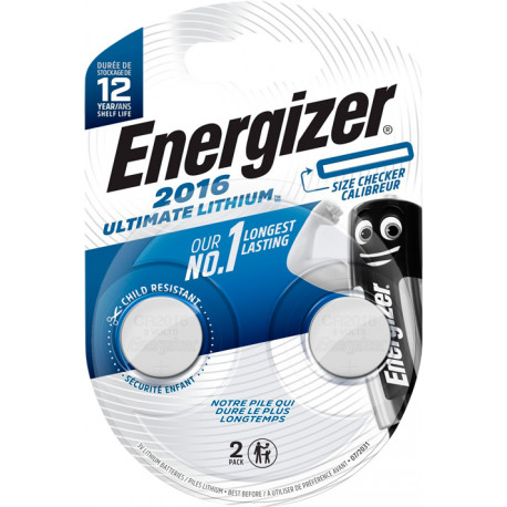 Energizer patarei Ultimate Lithium CR2016 BP2