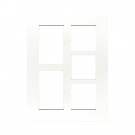 Focus paspartuu 30x40 kollaaž 5 fotole valge südamikuga, valge