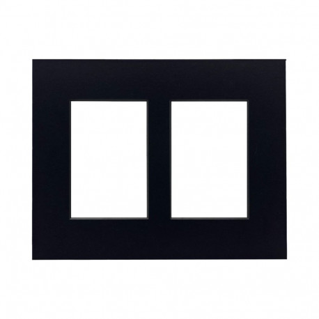 Focus Passepartout Black w. black core 24x30 Collage 2 images