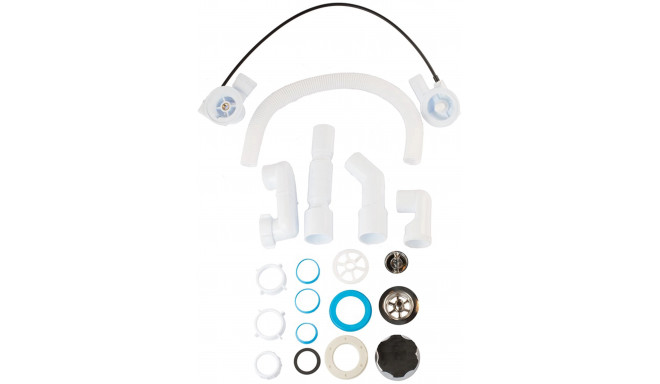 Ani Plast siphon set EM601PLEU, white