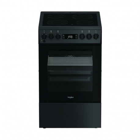 Whirlpool Cooker | W5V8LCSA | Hob type Vitroceramic | Oven type Electric | Anthracite | Width 50 cm 