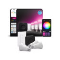 Philips Hue Starter set: 3 smart E27 bulbs, dimmer switch, Hue Bridge Pro | E27 | White and colored 