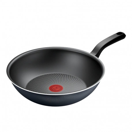 TEFAL wokpann H0561942, läbimõõt 28 cm, sobib induktsioonpliidile, fikseeritud käepide, must