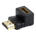 Cablexpert HDMI parema nurga adapter, 90° allapoole
