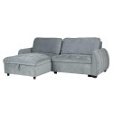 Corner sofa bed CLOUD bluish green