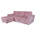 Corner sofa bed INGMAR pink