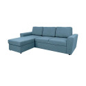 Corner sofa bed INGMAR light blue