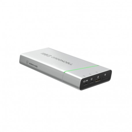 Green Cell PBPLGC20P power bank Lithium-Ion (Li-Ion) 20800 mAh Aluminium, Black, Green, Light grey, 