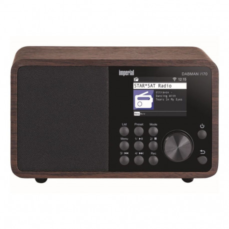 Imperial DABMAN i170 DAB+ kaasaskantav analoog must, puit