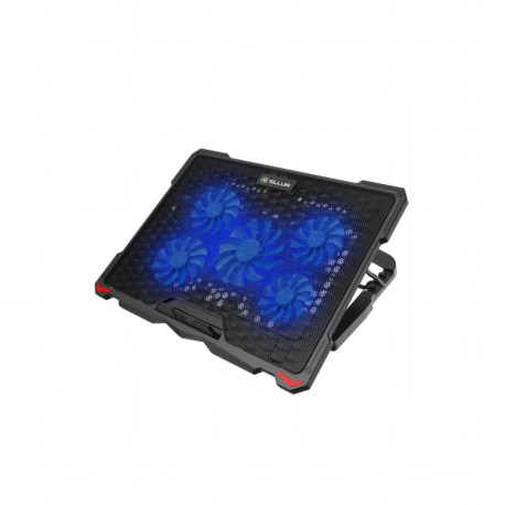 Tellur Cooling pad Basic 17, 5 fans, LED, Black