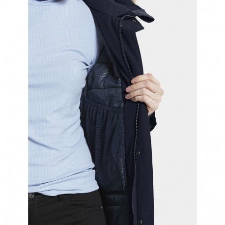Parka Didriksons Erika 3 Womens tumesinine - 40