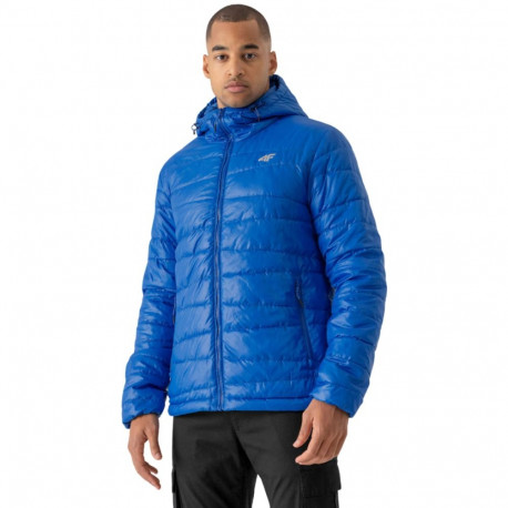 4F meeste tepitud jope H4Z21 KUMP005 36S S, kobaltesinine