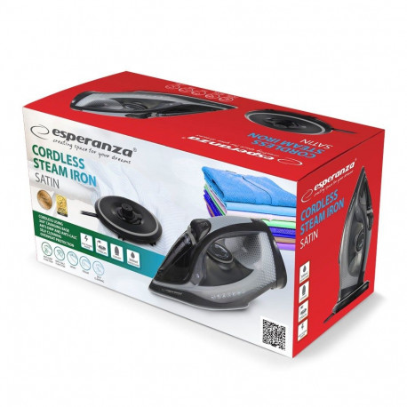 Steam Iron - Esperanza EHI011 2600W Ceramic Soleplate Grey, Black