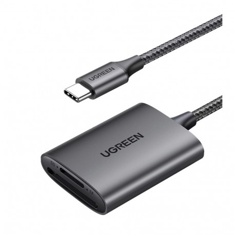 Memory Card Reader - UGREEN CM401 USB C 5Gb/s SDHC MicroSD Aluminium Grey