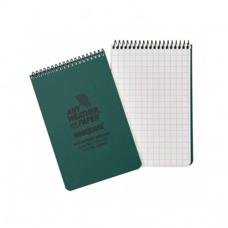 Spiral bound notebook A6 96x148mm squared waterproof 50 sheets MODESTONE