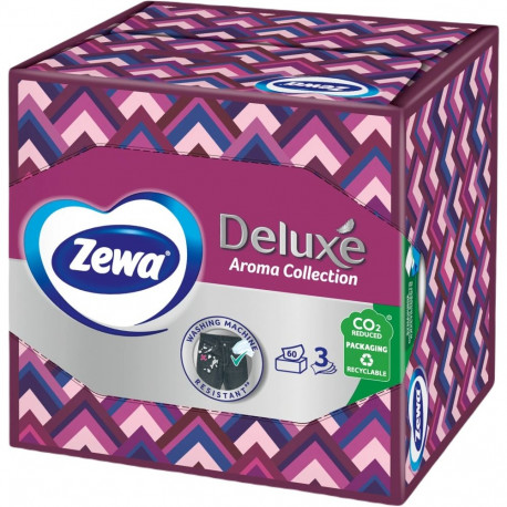 Napkins 3-layer in a box ZEWA Deluxe Aroma 60 pcs