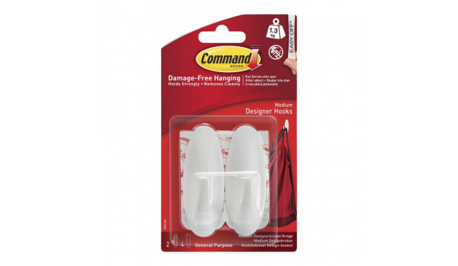 Kinnituskonks 3M COMMAND 17081 M suurus 2tk pakis (1,3kg)