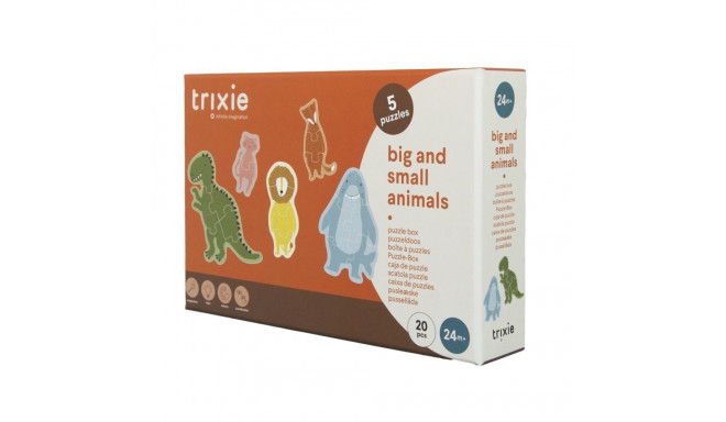 Trixie Puzzle Box Big and Small Animals 24m+
